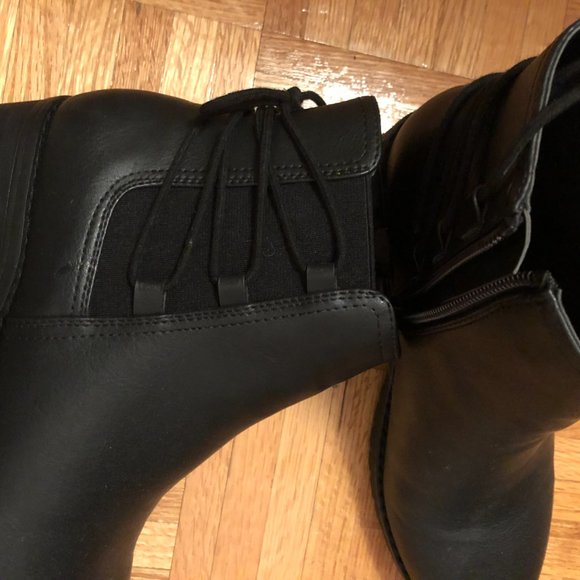 Call It Spring Black Vegan Ankle Boots Size 6 Women's - Picture 3 of 3